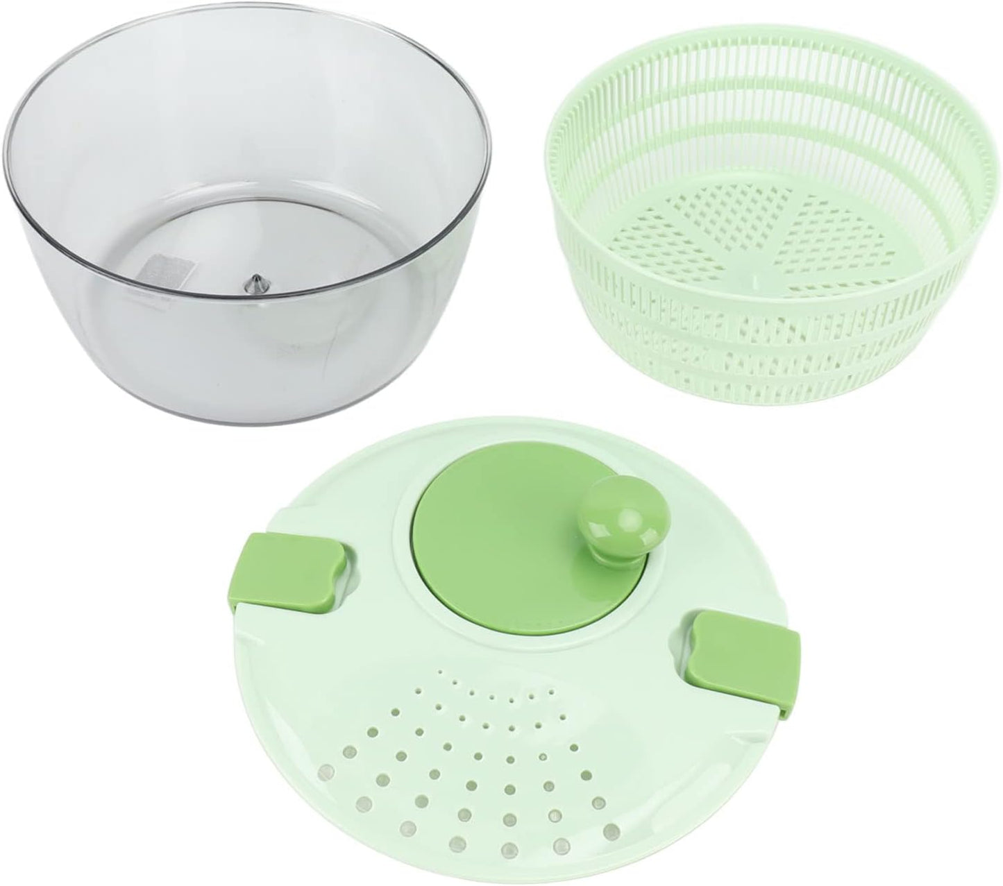 Haofy Plastic Salad Spinner Fast Mixing Salad Dehydrator for Kitchen, Spinners for Vegetables and Fruit (Blue)