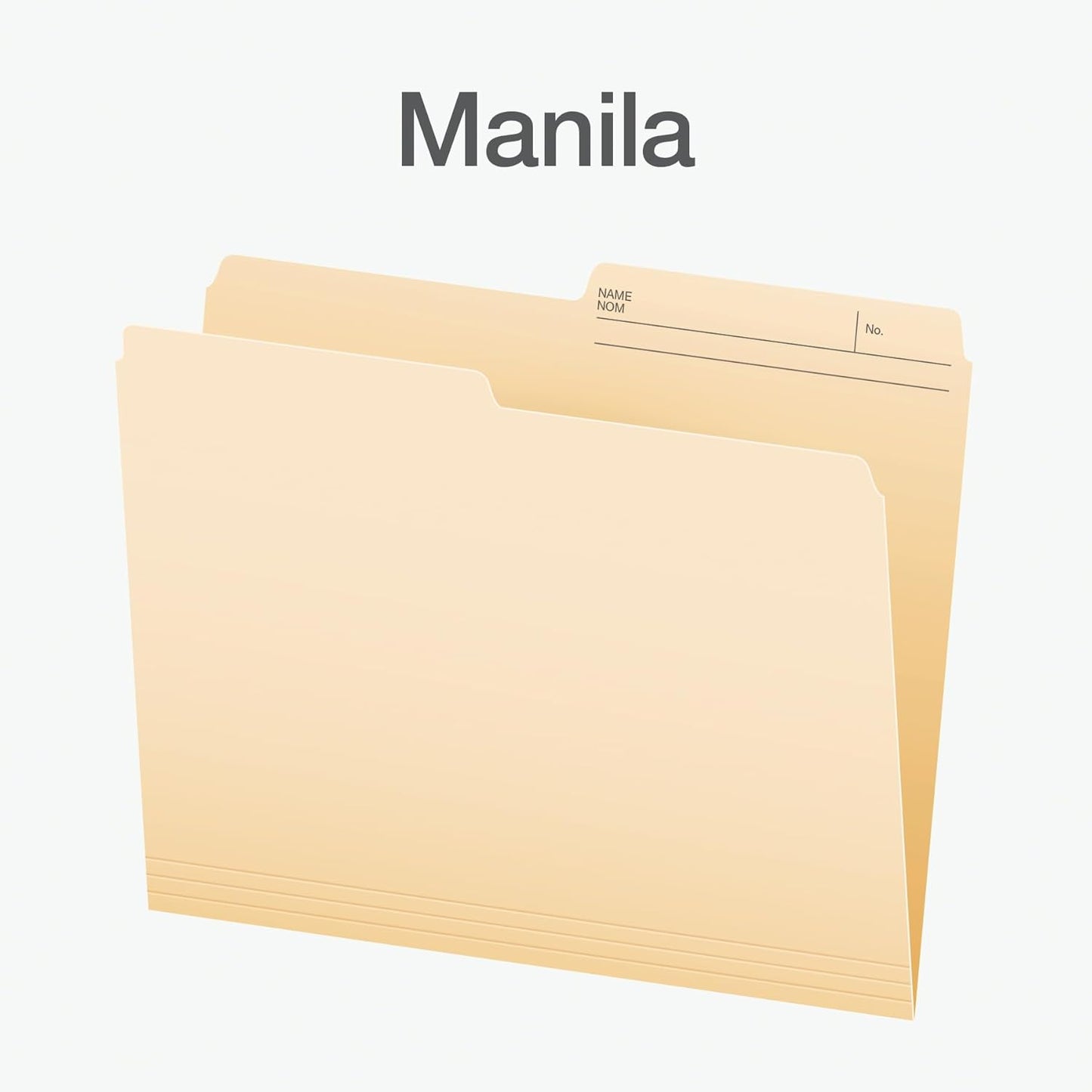 Pendaflex File Folders, 1/2 Cut Tab, Letter Size, Manila, Durable & Tear-Resistant File Organizers, 100/Box for Office, Home & School Filing Systems, Reversible & Eco-Friendly Design