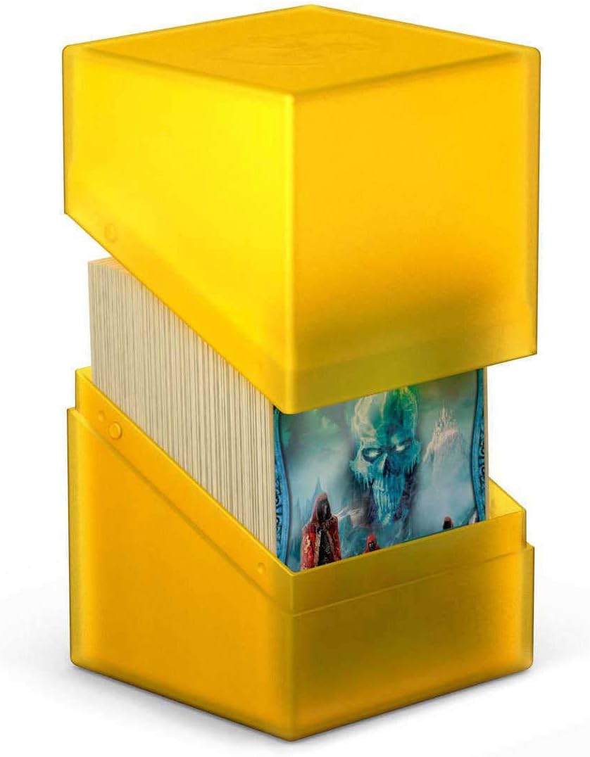 Ultimate Guard Boulder 100+ Classic, Deck Case for 100 Double-Sleeved TCG Cards, Onyx, Secure & Durable Storage for Trading Card Games, Soft-Touch Finish