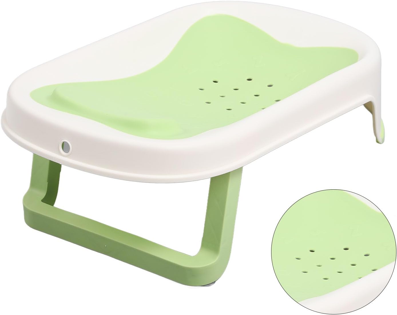 Baby Bather, Clean Rinse Baby Bather with Mesh Holes Non Slip Infant Bathtub Support Newborn Shower Stand for Use on the Counter, in the Sink or in the Bathtub 29.5 X 52cm / 11.6
