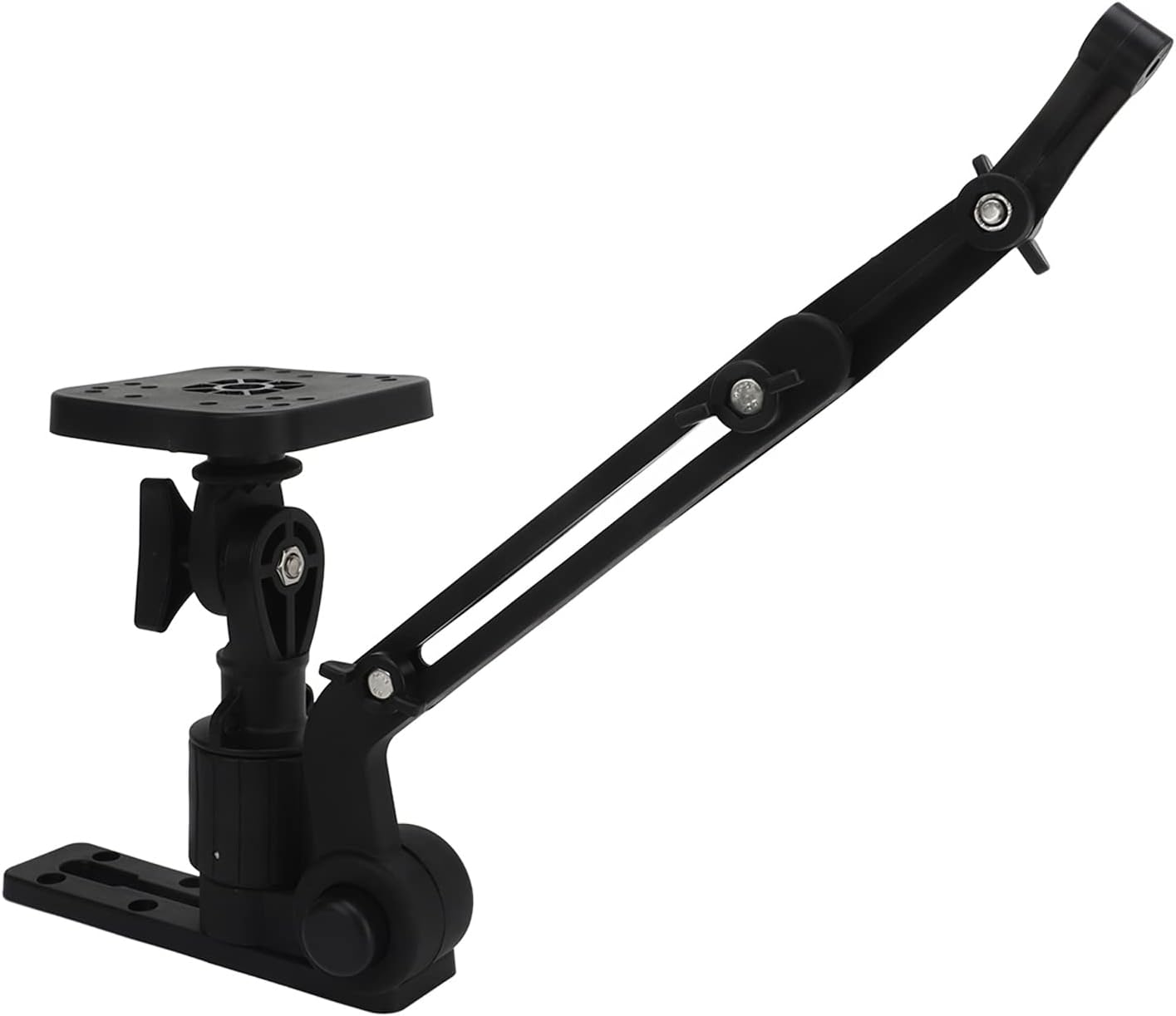 Fish Finder Mount, 1.5 Ball Base Electronics Fish Finder Mount Mounting Plate Bracket Base, Transducer Mounting Arm, Universal Mounting Plate for Kayak Fish Finder Installation