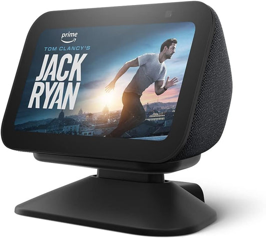 Echo Show 5 (3rd Gen) Adjustable Stand with USB-C Charging Port | Charcoal - PuriLite