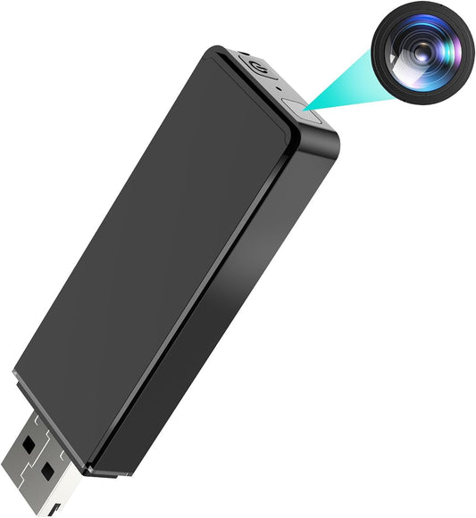 Spy Hidden Camera USB TF Card Reader 1080P HD Home Security Camera Office Surveillance Cameras Body Camera for Indoor Outdoor Use No WiFi Needed Mini Cameras Motion Detection