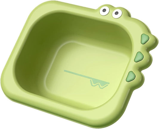 ERINGOGO Large Green Baby Wash Basin for Infants Portable Cartoon Boys and Girls Bath Tub Suitable for Newborns and Toddlers