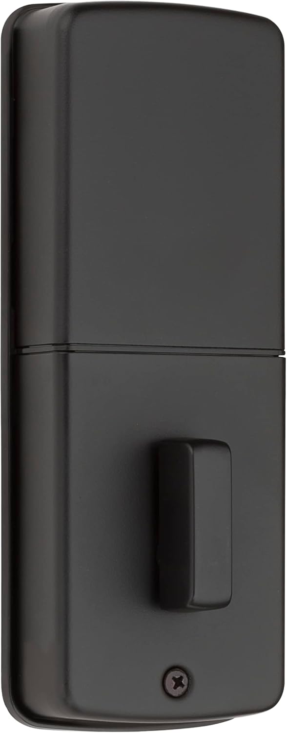 Weiser Powerbolt 3 Matte Black Keyless Entry Door Lock/Deadbolt Lock, 10-Button Keypad Door Lock with Auto Lock and 12-Month Battery Life, Electronic Door Locks for Front Door, Home Décor