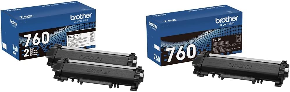 Brother original TN730 High-Yield Black Toner Cartridge, higher yield for value, original toner replacement cartridges, for Brother laser printers HL-L2395DW, DCP-L2550DW, MFC-L2750DW, and more