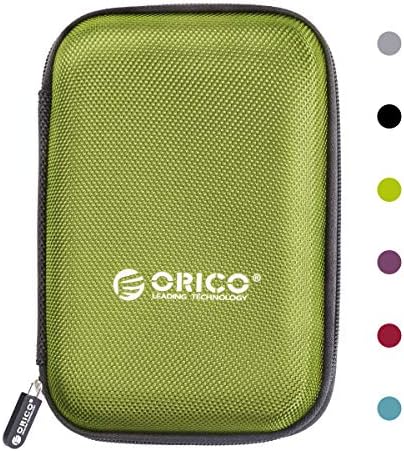 ORICO 5 Pack External Hard Drive Case 2.5 Inch Shockproof Hard Drive Bag Travel Electronics Organizer Carry Case for WD, Toshiba, Seagate, Samsung, Hitachi Hard Drive and Accessories like SD Card, USB Cable, Power Bank, Earphone, Black