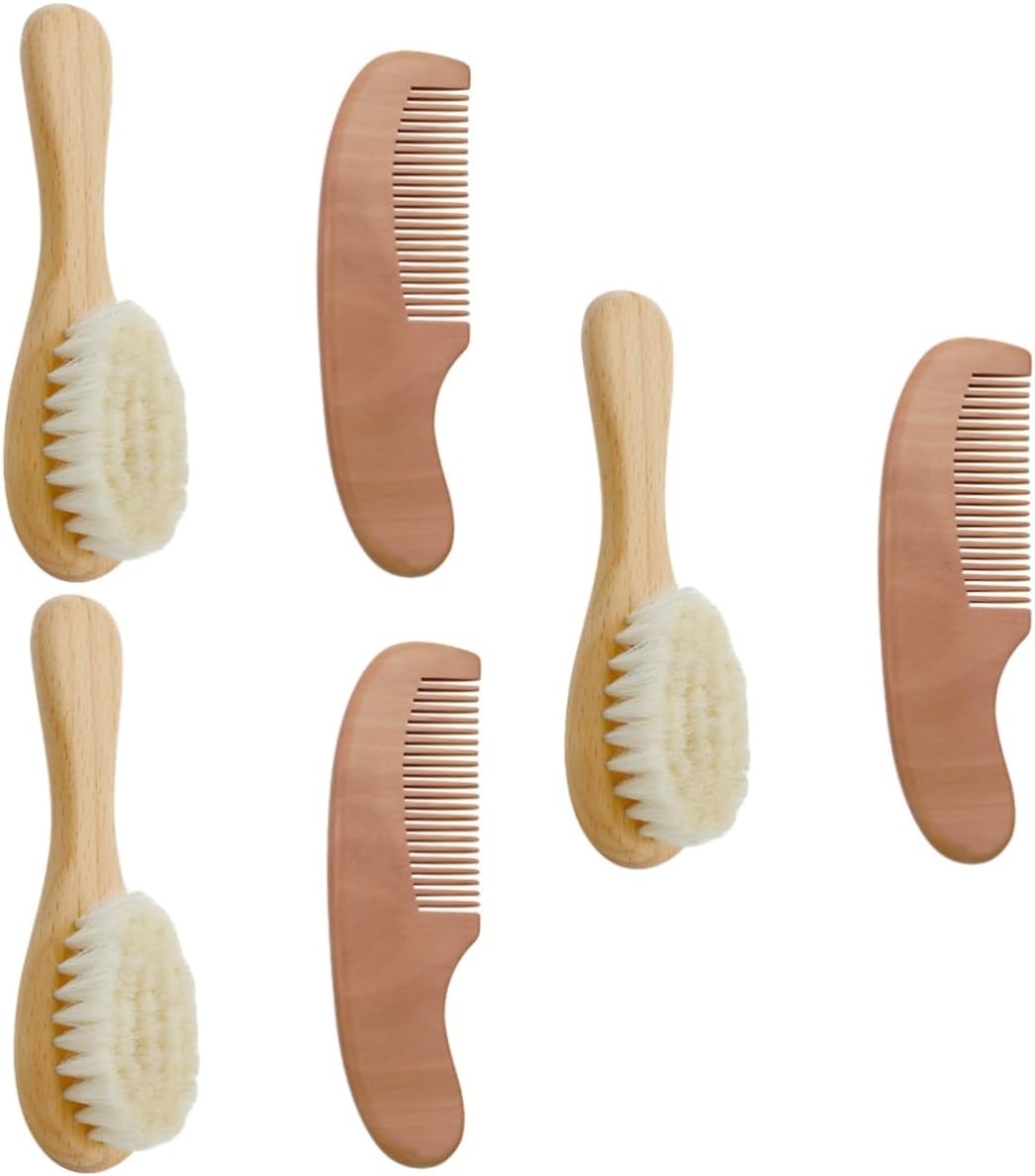 Healeved 3sets Bath Brush and Hair Care Comb for Boys and Girls Shower Body Washing Supplies Boy Girl