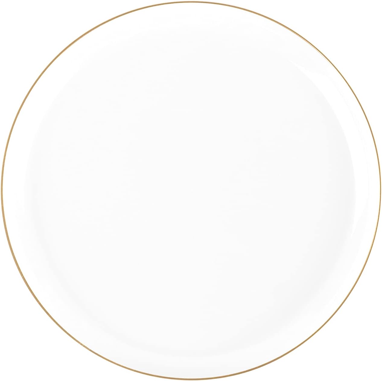 PLASTICPRO [30 Pack 10.7'' Christmass Green Plastic Party Plates Edge Collection Premium heavyweight Elegant Disposable Tableware Dishes