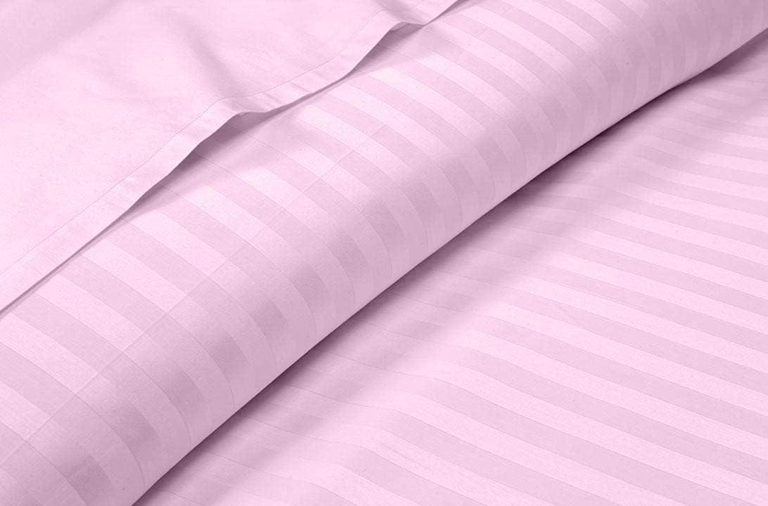 Linen Sheets 100% Egyptian Cotton- Twin-XL Sheet Set 4 Piece- 1000 Thread Count- Fits Upto 18" Deep Pocket- Long Staple Cotton Bedding, Sateen Weave-Light Blue Solid