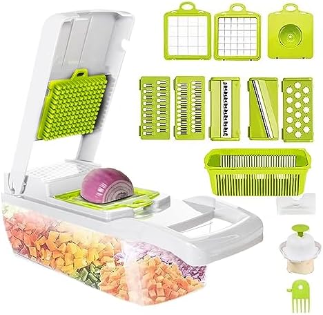 Purilite Select 8-in-1 Vegetable Chopper Slice Smarter, Cook Faster