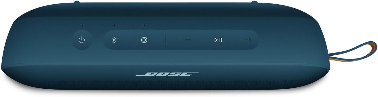 Bose SoundLink Flex Portable Bluetooth Speaker (2nd Gen), Portable Outdoor Speaker with Hi-Fi Audio, Up to 12 Hours Battery Life, Waterproof and Dustproof, Twilight Blue - Limited Edition
