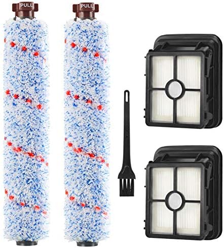 1868 Brush Roll and 1866 Vacuum Filter Replacement Kit Compatible with Bissell CrossWave, Replaces Part # 1608683, 160-8683, 1608684