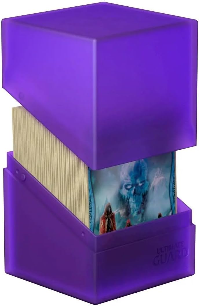 Ultimate Guard Boulder 100+ Classic, Deck Case for 100 Double-Sleeved TCG Cards, Onyx, Secure & Durable Storage for Trading Card Games, Soft-Touch Finish