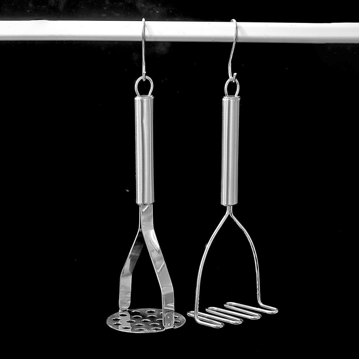 Purilite Select Dual-Head Stainless Steel Potato Masher Set