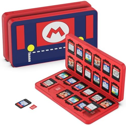 GeeRic 24 Slot Game Card Storage Case Compatible with Switch, Portable Game Card Storage Cartridge with Switch, Games Cartridges & Slot