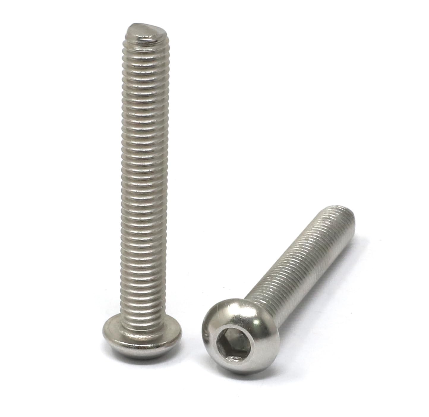 iexcell 50 Pcs M6 x 20mm Thread Pitch 1 mm Stainless Steel 304 Hex Socket Button Head Cap Screws Bolts Kit