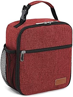 Lunch Box for Men Women Adults Small Lunch Bag for Office Work Picnic - Reusable Portable Lunchbox, Black