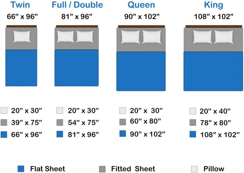 100% Egyptian Cotton Queen Sheet Set – 4-Piece, 800 Thread Count, White – Luxury Hotel Quality Bedding, Fits 14” Deep Mattress, Oeko-TEX Certified - Ultra Soft & Breathable (Queen Size)