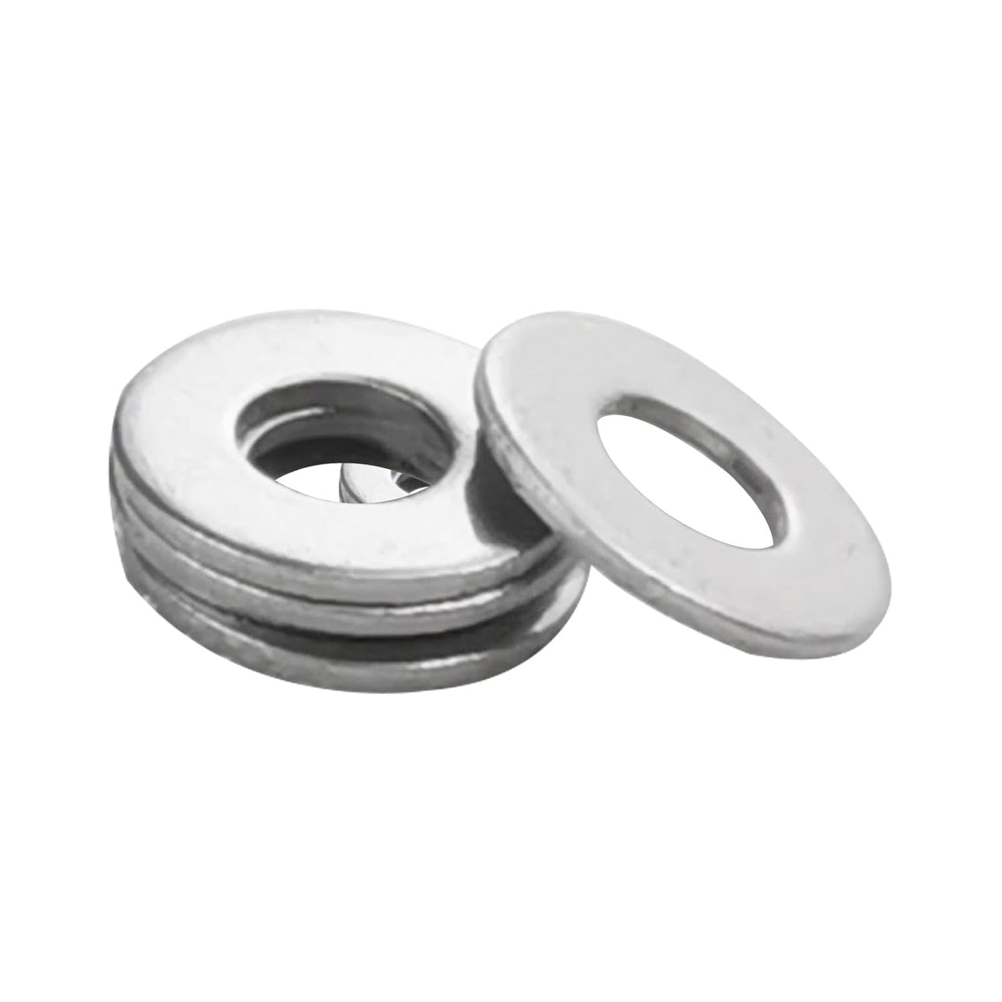 Fajoeda M6 Flat Washers 120Pcs M6 304 Stainless Steel Flat Washer for Bolts Screws, M6 x 12 mm x 1.5 mm