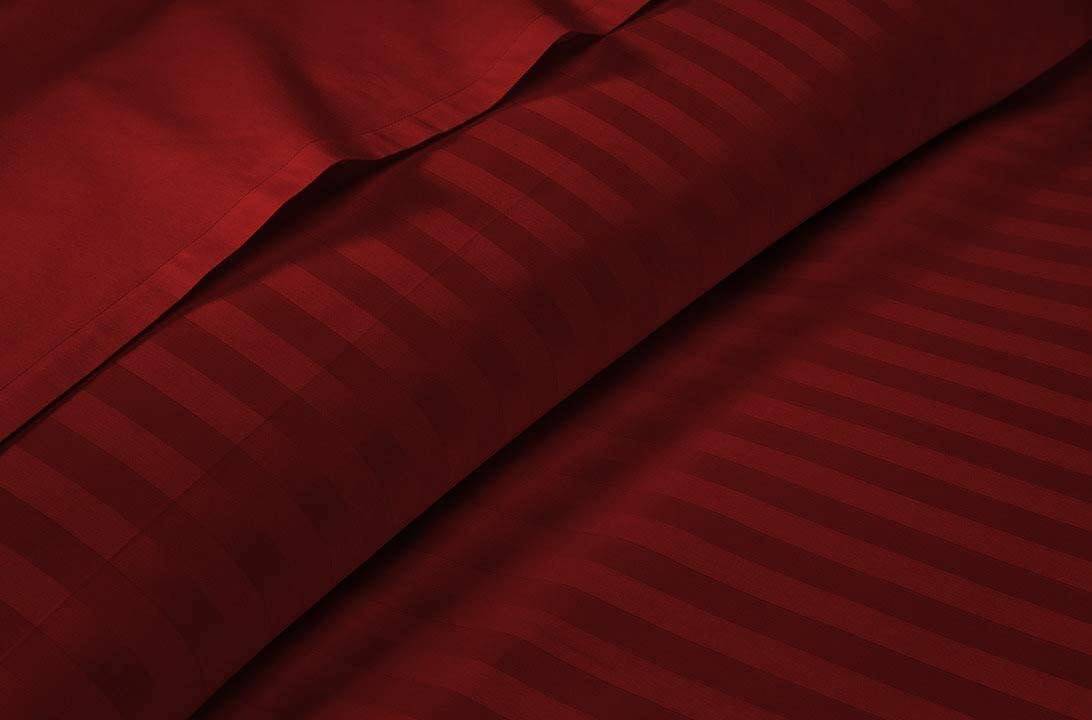 Linen Sheets 100% Egyptian Cotton- Twin-XL Sheet Set 4 Piece- 1000 Thread Count- Fits Upto 18" Deep Pocket- Long Staple Cotton Bedding, Sateen Weave-Light Blue Solid