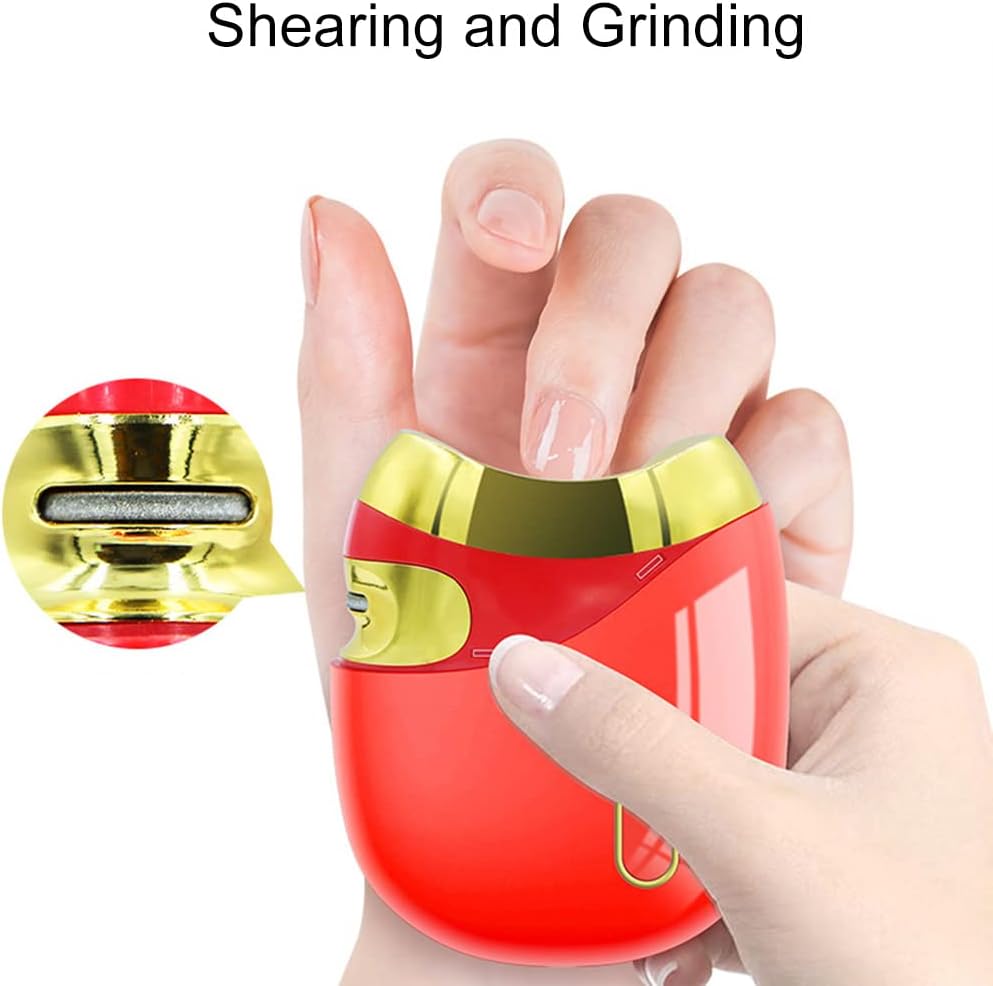 Lancoon Electric Nail Clippers, Automatic Manicure with Rechargeable Safe Portable Curved Protection Shear Fingers Toes for Children Babies Seniors