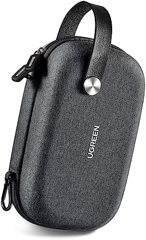 UGREEN Travel Case Universal Electronic Accessories Bag Cable Organizer Portable Carrying Pouch for Mini Speaker, USB Cable, Memory Cards, Power Bank, Hard Drive, Charger, Cosmetics, and More