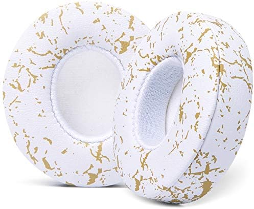 WC Extra Thick Replacement Earpads for Beats Solo 2 & 3 by Wicked Cushions - Ear Pads for Beats Solo 2 & 3 Wireless ON-Ear Headphones - Soft Leather, Luxury Memory Foam, Strong Adhesive | White