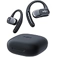 New SHOKZ OpenFit 2 Open-Ear Headphones, True Wireless Bluetooth Earphones with Microphone, Earhook Earbuds with 48 Hours of Playtime, Fast Charging, IP55 Water-Resistant, with Carrying Bag, Black