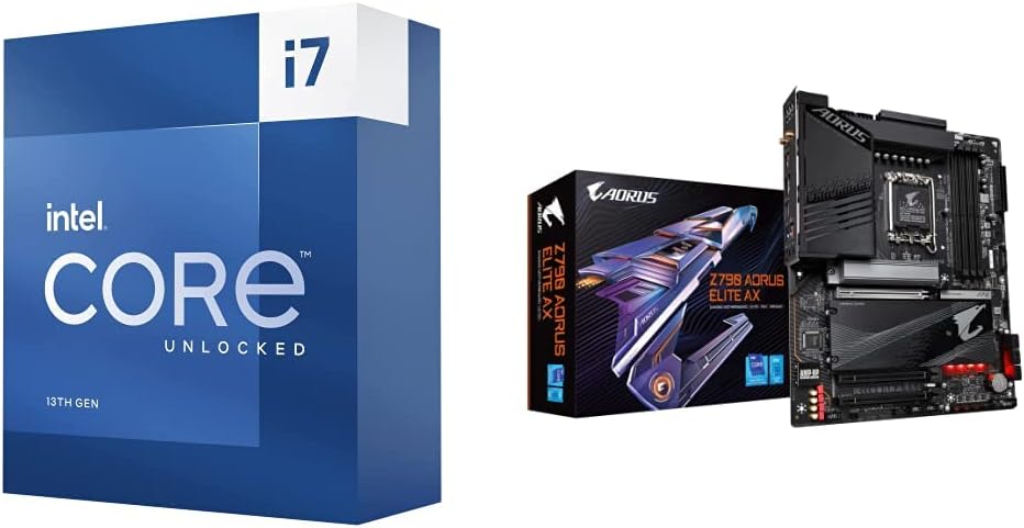 Intel Core i7-13700K Desktop Processor 16 cores (8 P-cores + 8 E-cores) 30M Cache, up to 5.4 GHz