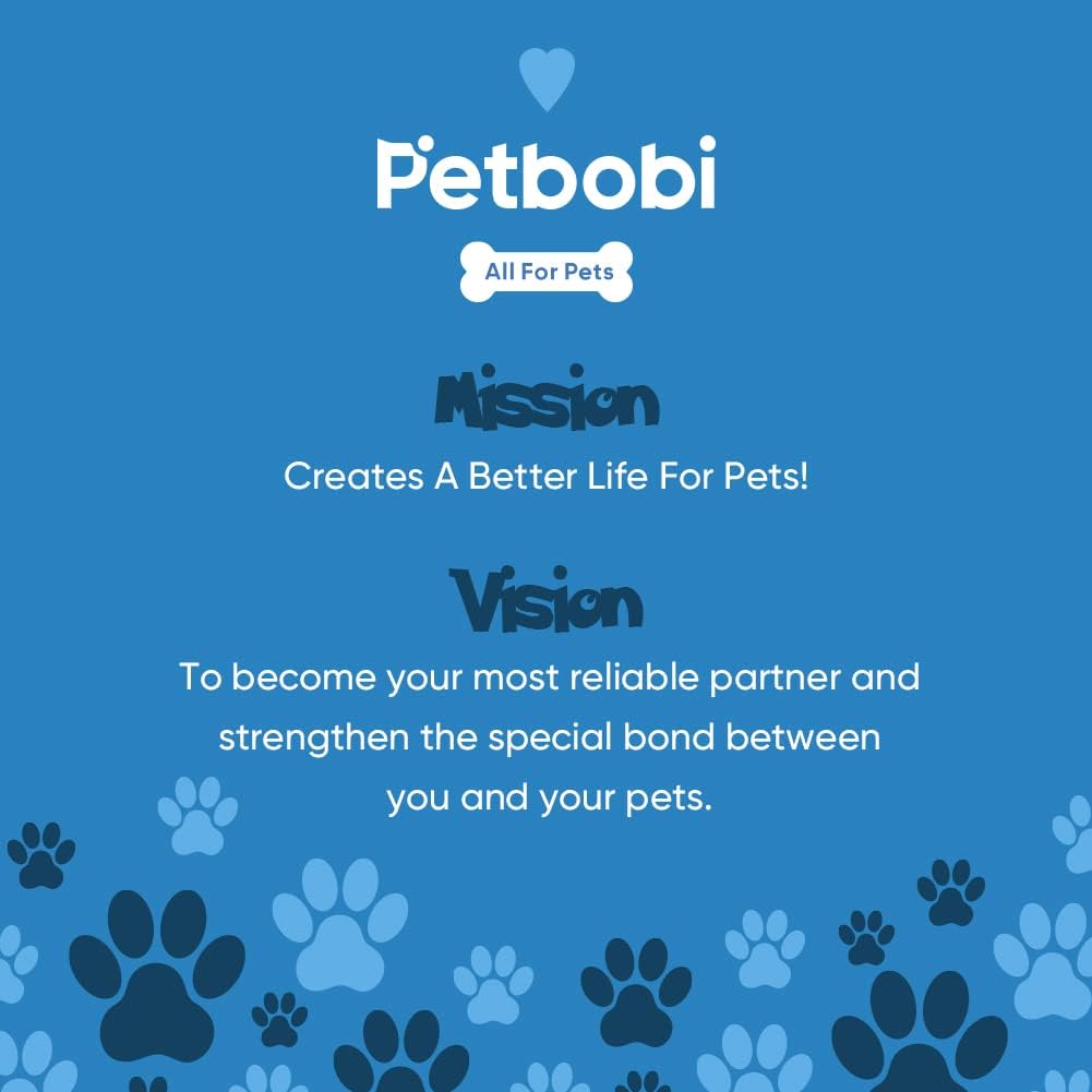 Petbobi Dog Tie-Out Cable 30ft - Outdoor Leash 4mm Metal Cable with Shock Absorbing Spring 360° Swivel Clips, Dog Chain for Yard Camping, Fit Small Medium Large Pets Up to 120lbs, Blue