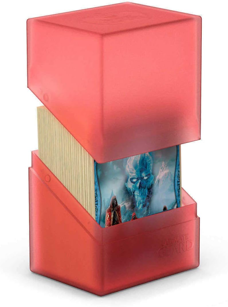 Ultimate Guard Boulder 100+ Classic, Deck Case for 100 Double-Sleeved TCG Cards, Onyx, Secure & Durable Storage for Trading Card Games, Soft-Touch Finish