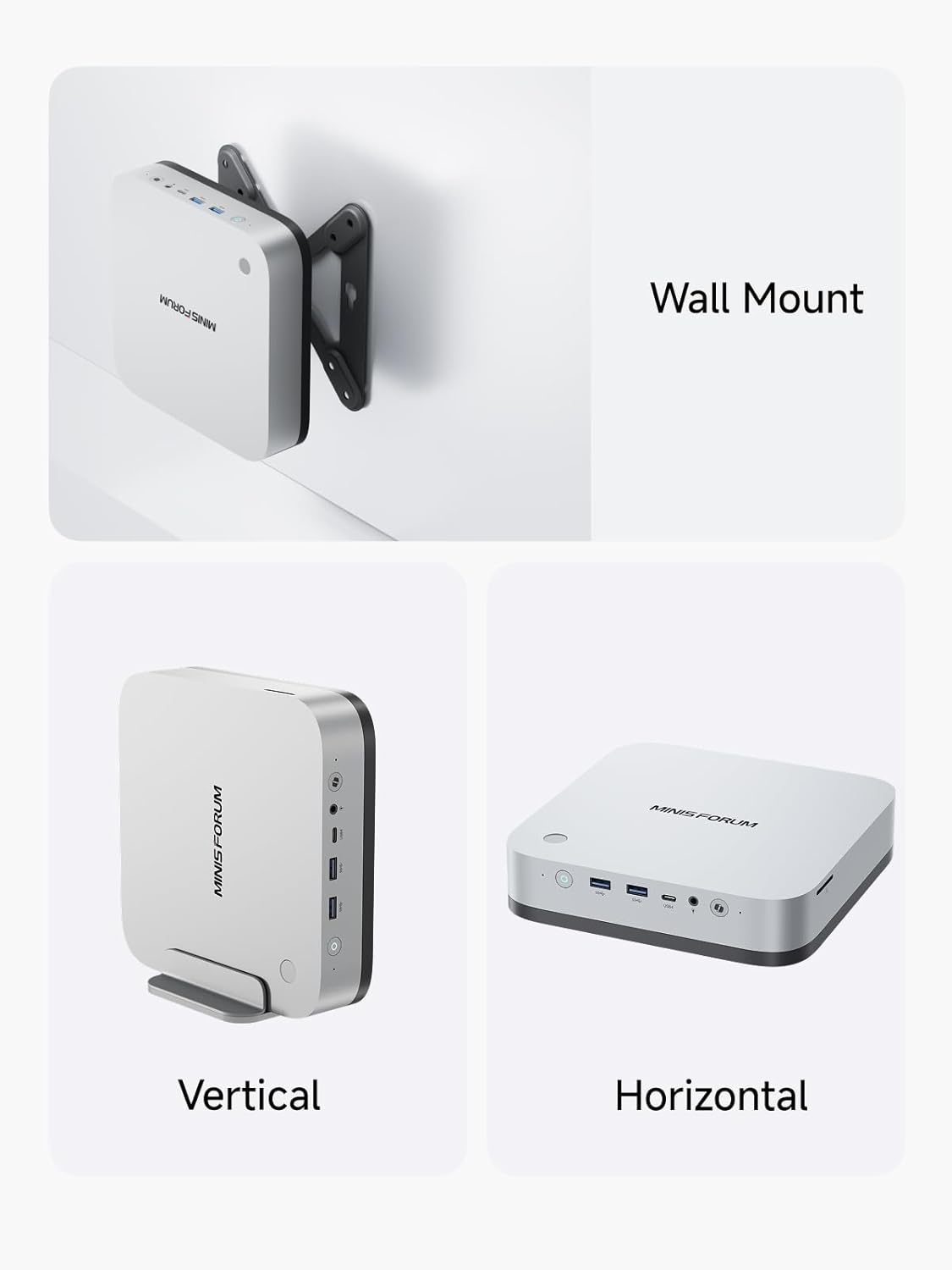 MINISFORUM AI Mini PC X1 Pro AMD Ryzen AI 9 HX370(12 Cores/24 Threads, up to 5.1GHz)&AMD Radeon 890M Mini Gaming Computer,96GB DDR5 2TB PCIe 4.0 SSD, 8K Quad Display,Dual 2.5 LAN/WIFI7/BT5.4/Oculink