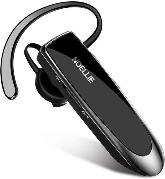 Noellie Bluetooth Earpiece for Cell Phones Wireless V5.0 Hands Free Headset Noise Canceling Mic 24Hrs Talking 1440Hrs Standby Compatible with Mobile Phone Tablet Laptop for Work from Home Driver