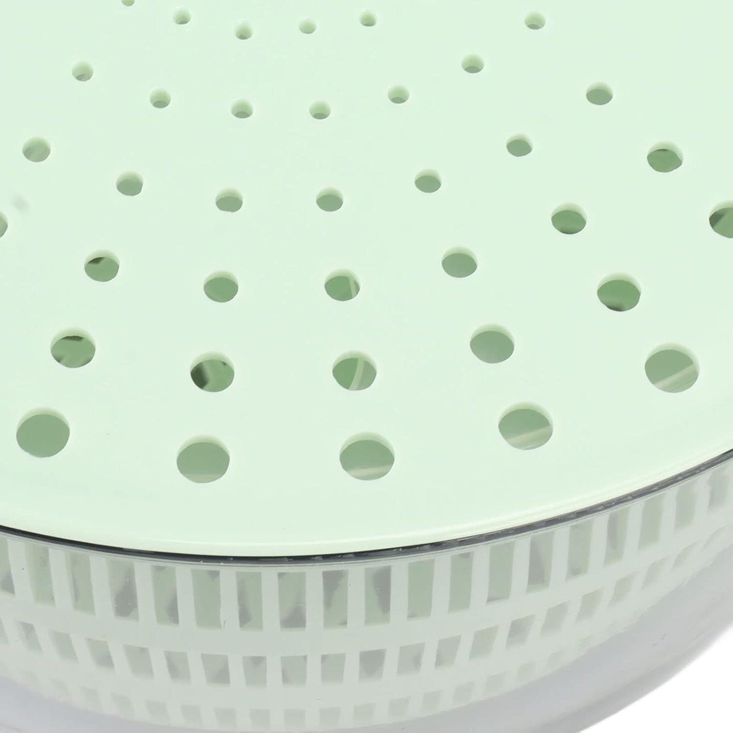 Salad Spinner Lettuce Washer with Drain Bowl Colander Handle, Veggie Dryer Fruit Washer Drainer for Cleaning Drying Greens Vegetables Fruits(Green)