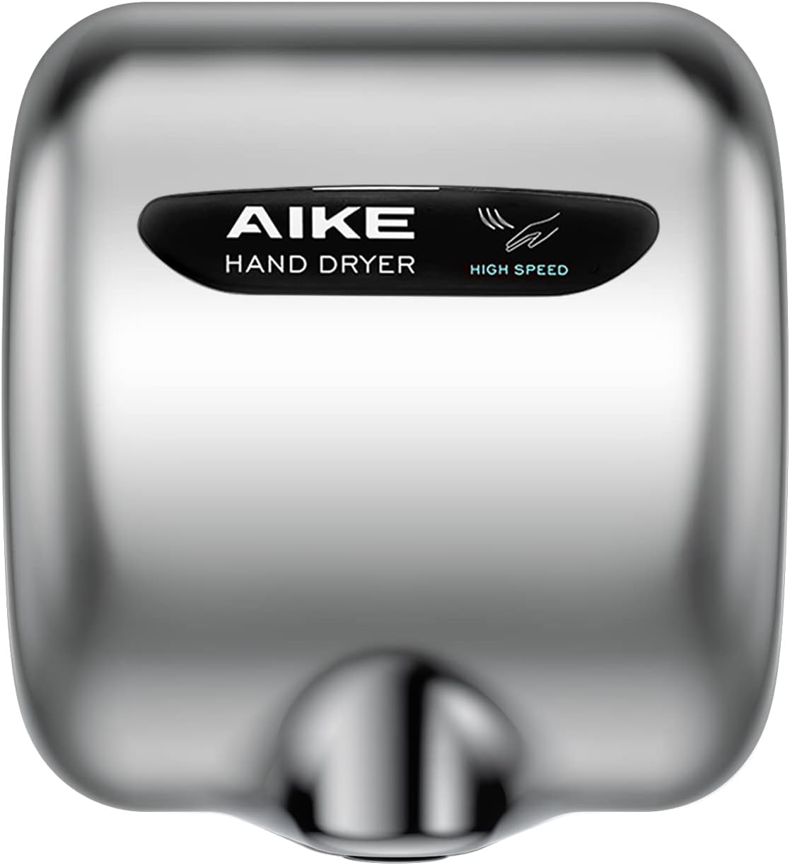 AIKE Surface Mounted High Speed Commercial Hand Dryer CUL Approved 120V 1500W, Brushed Stainless Steel Finish Model AK2800B