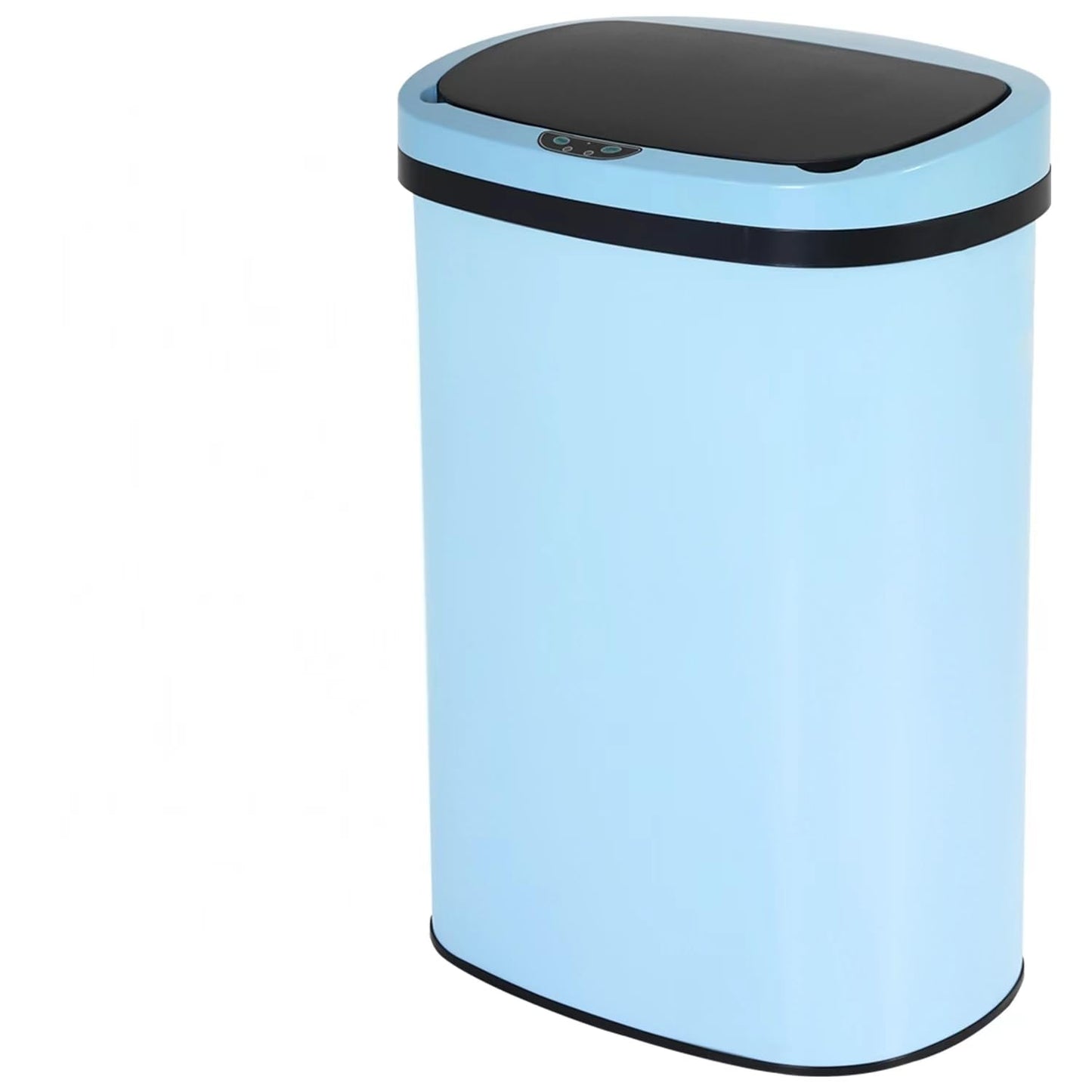 13 Gallon Sensor Garbage Can Stainless Steel Kitchen Garbage Can with Lid Antomatic Garbage can for Kitchen Office Bedroom Bathroom Living Room,Black