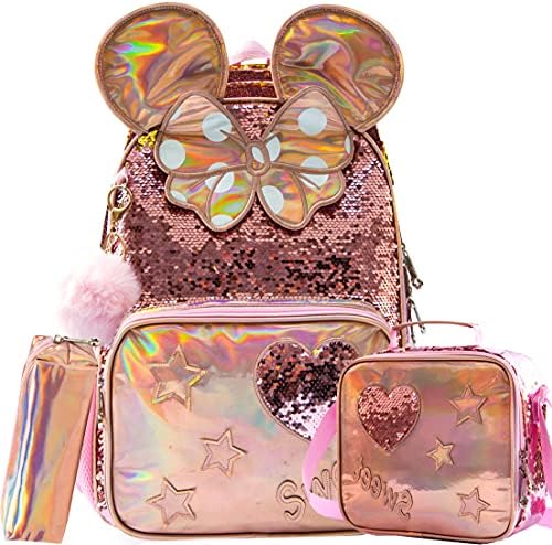 Cute Backpack for Girls School Backpacks with Lunch Box for Elementary