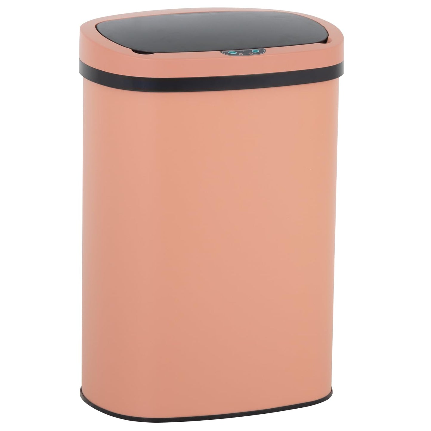 13 Gallon 50 Liter Garbage Can Kitchen Trash Can with Lid Automatic Sensor Touch Free Stainless Steel Waste Bin for Bathroom Bedroom Home Office,Black