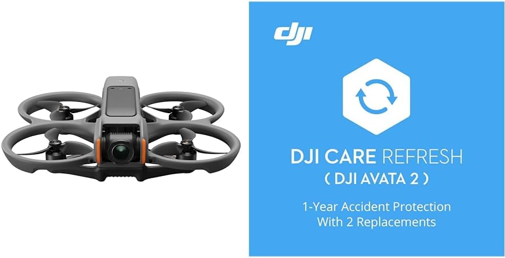 DJI Avata 2 Fly More Combo (3 Batteries), FPV Drones with Camera for Adults 4K, Immersive Experience, One-Push Acrobatics, Built-in Propeller Guard, 155° FOV, Drone Compliant with FAA Remote ID