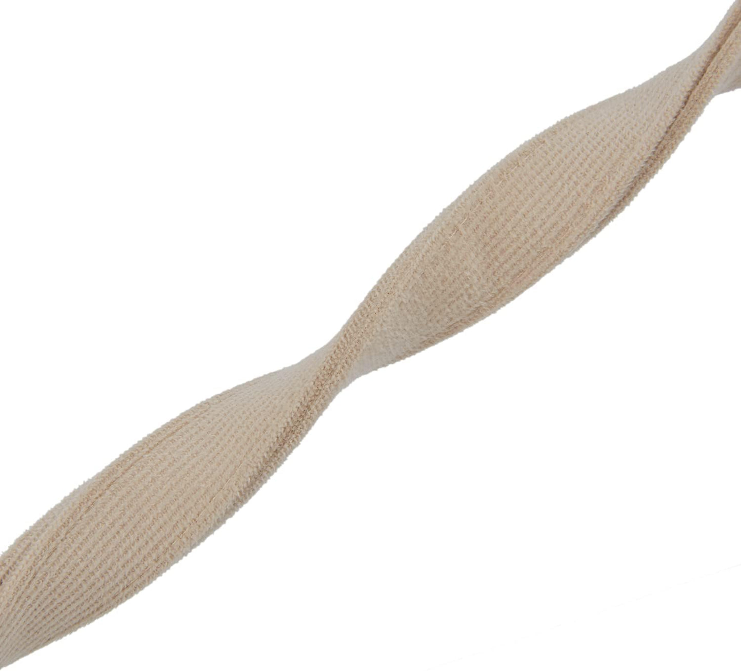 YUDOTE Soft Cotton Dog Collar with Metal Buckle Adjustable Heavy Duty Comfy Corduroy Collars for Small Medium Large Dogs,Black,Small