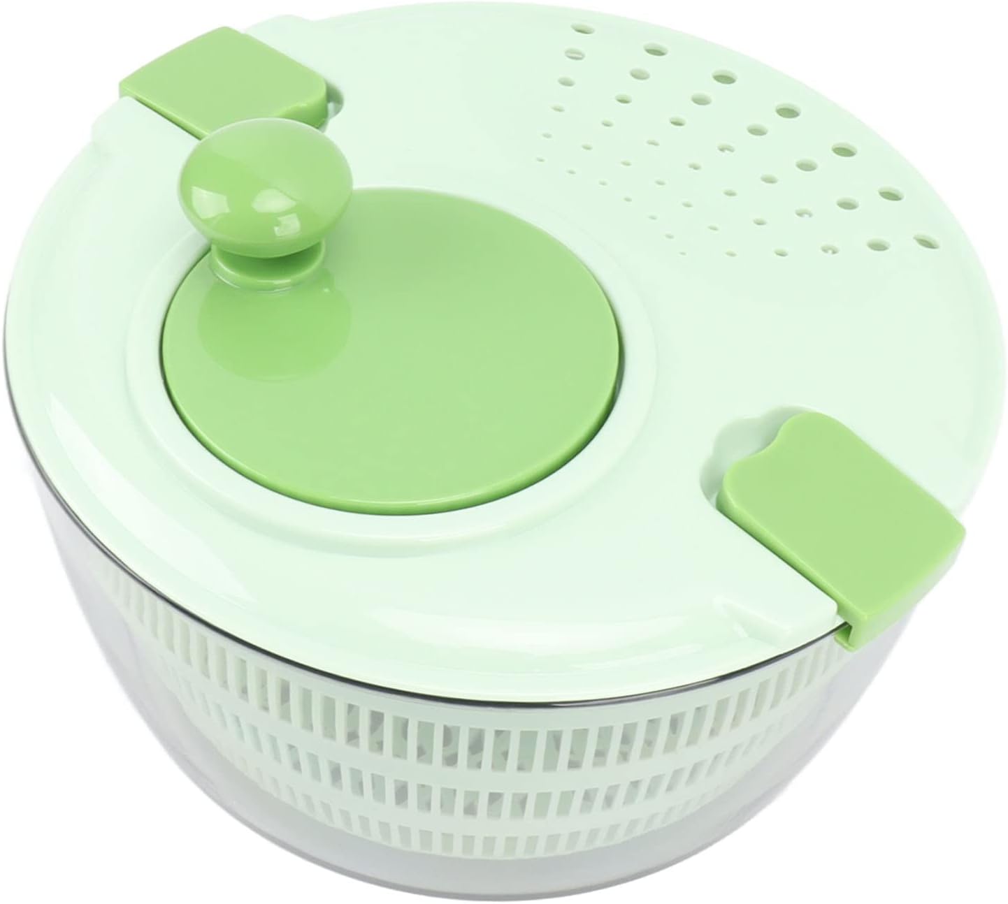 Haofy Plastic Salad Spinner Fast Mixing Salad Dehydrator for Kitchen, Spinners for Vegetables and Fruit (Blue)