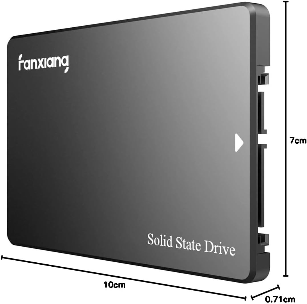Fanxiang S101 1TB SSD SATA III 6Gb/s 2.5" Internal Solid State Drive, Read Speed up to 550MB/sec, Compatible with Laptop and PC Desktops(Black)