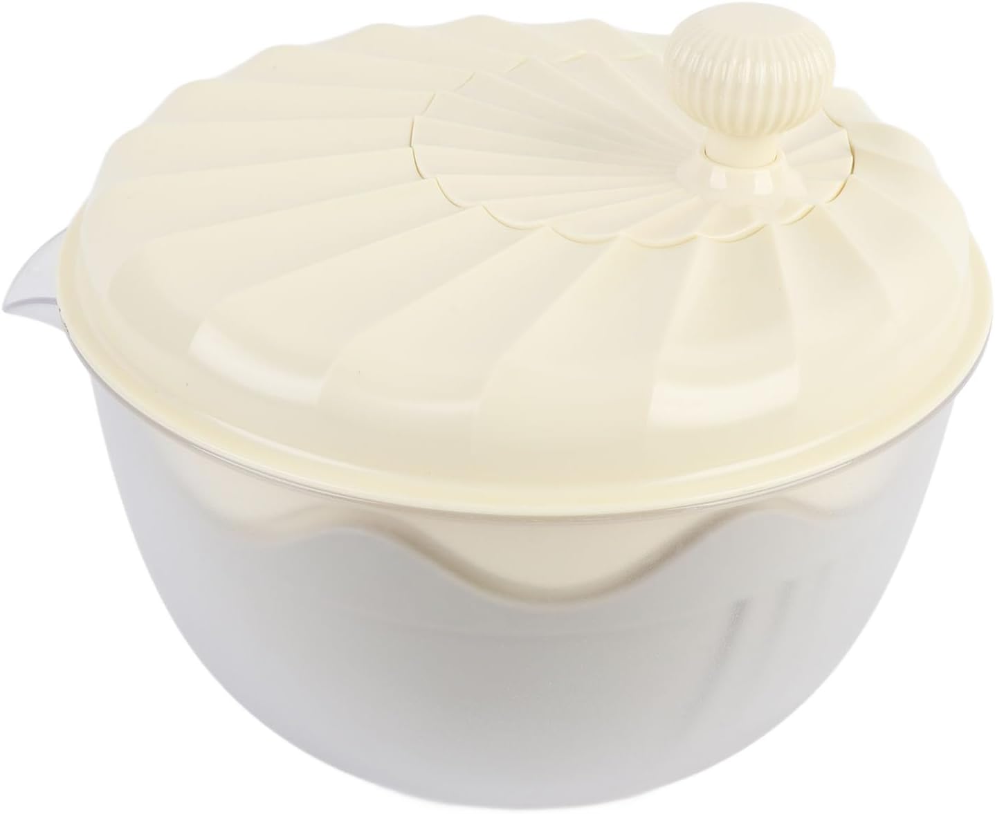 Salad Spinner Efficient Multifunctional Vegetable Washer Chopper Home (Beige)