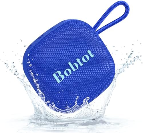 Bobtot Portable Bluetooth Speakers Wireless - IPX7 Waterproof Mini Shower Speaker with 16 Hours Playtime, Loud Stereo Sound, Rich Bass, TWS, Built-in Mic, Small Size for Travel Sport, Green