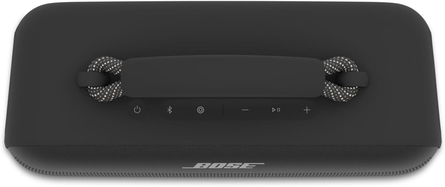 Bose SoundLink Max Portable Speaker, Large Waterproof Bluetooth Speaker, Up to 20 Hours of Battery Life, USB-C, Built-in 3.5mm AUX Input, Black