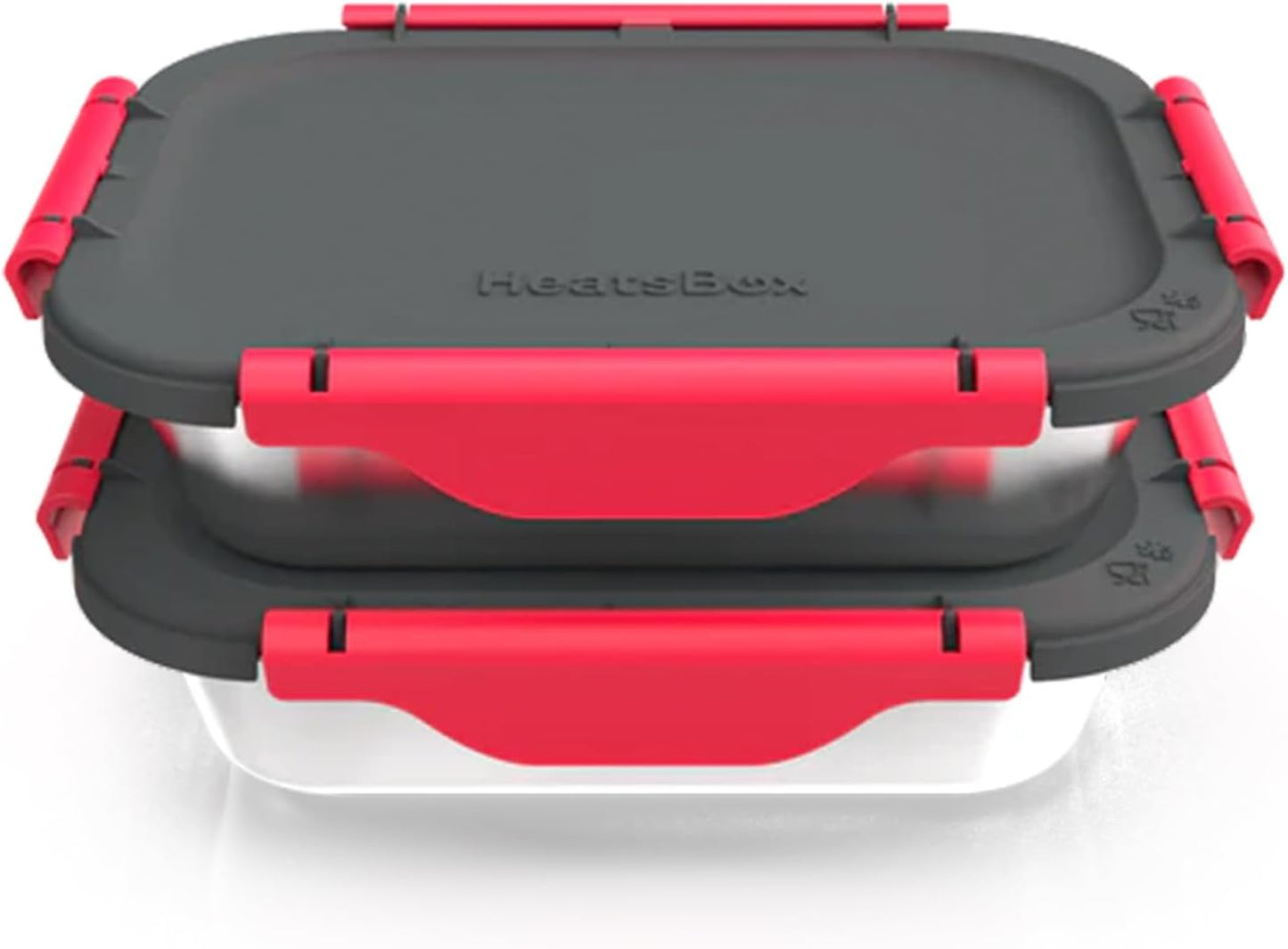 HeatsBox Inner Dish Set of 2 Reusable Stainless Steel Containers with Lid to Meal Prep Food | Freezer and Oven Safe | Compatible Go Lunch Box (Buy Separately, not Included)