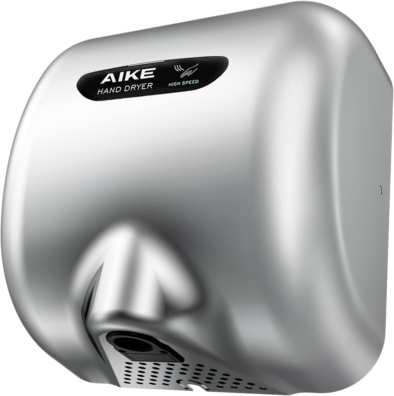 AIKE Surface Mounted High Speed Commercial Hand Dryer CUL Approved 120V 1500W, Brushed Stainless Steel Finish Model AK2800B