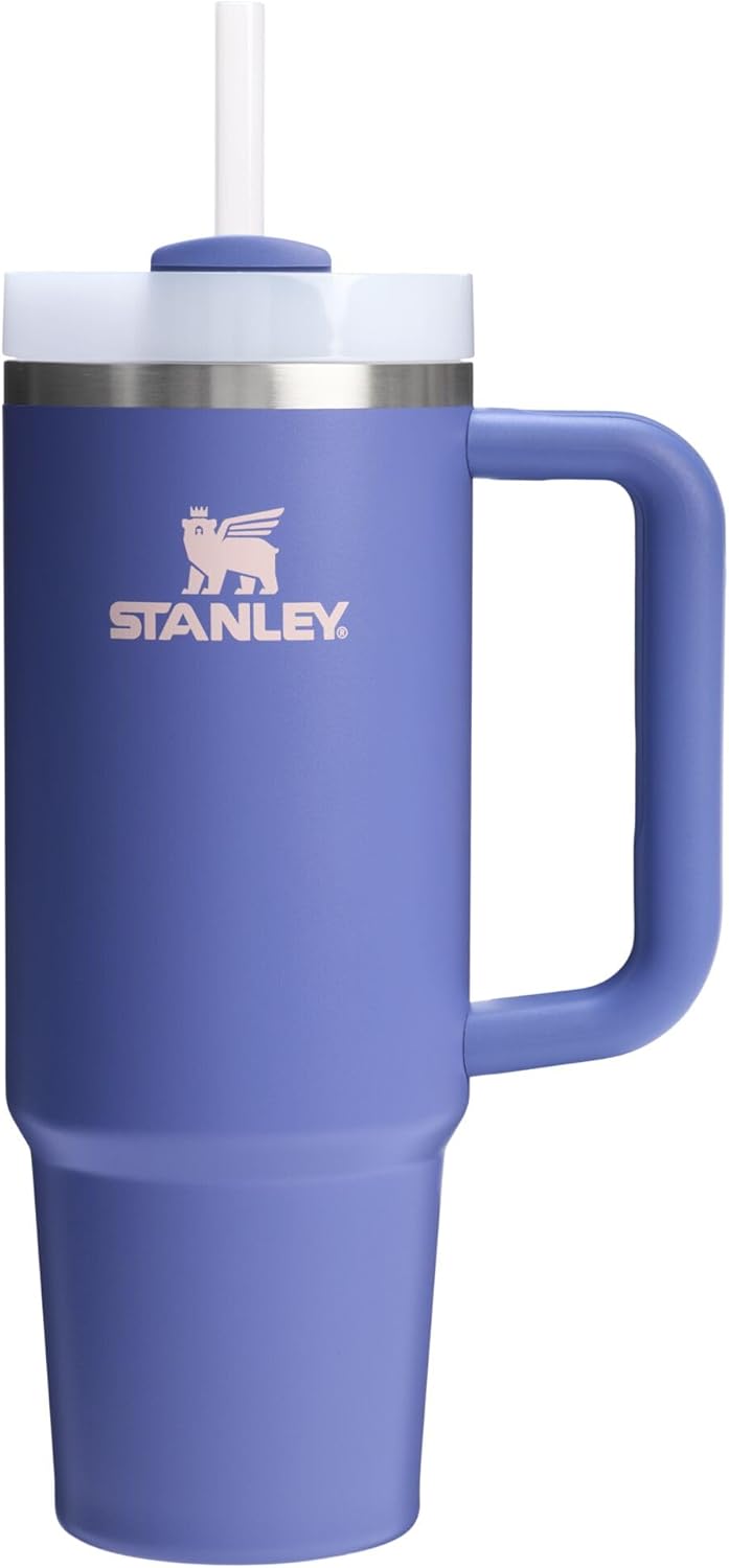 Stanley Quencher H2.0 Tumbler with Handle and Straw 30 oz | Flowstate 3-Position Lid | Cup Holder Compatible for Travel | Insulated Stainless Steel Cup | BPA-Free | Exclusive Lupine