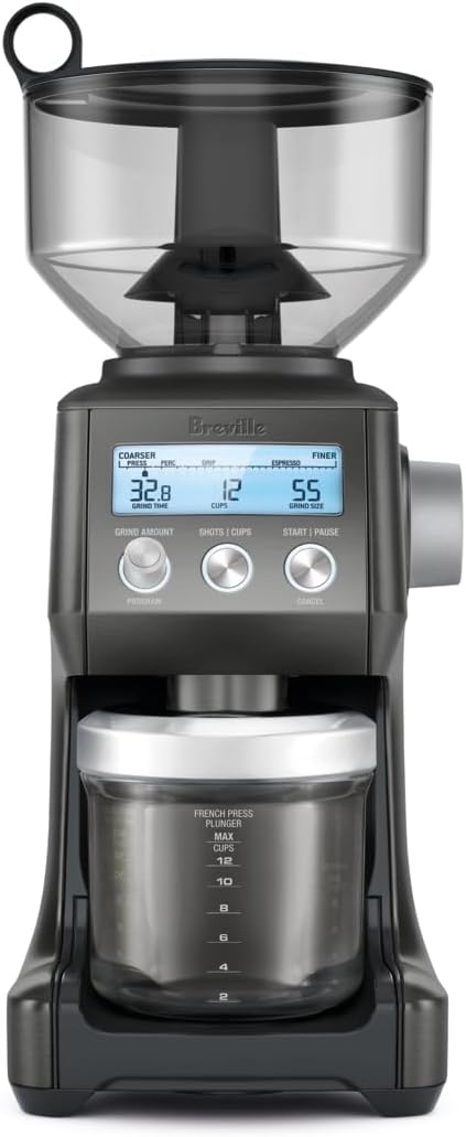 Breville BCG820BSS Smart Grinder Pro Coffee Bean Grinder, Brushed Stainless Steel